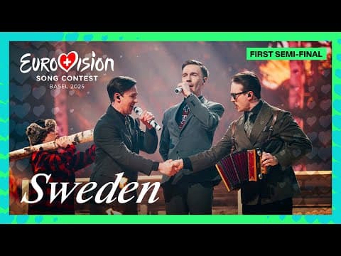 KAJ - Bara Bada Bastu (LIVE) | Sweden 🇸🇪 | First Semi-Final | Eurovision 2025